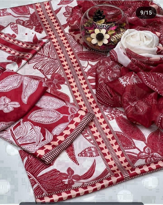 New Arrival | Tie & Dye Digital Printed 3PC Shamooz Silk Suit – VELNORA CLOTHING *B E*