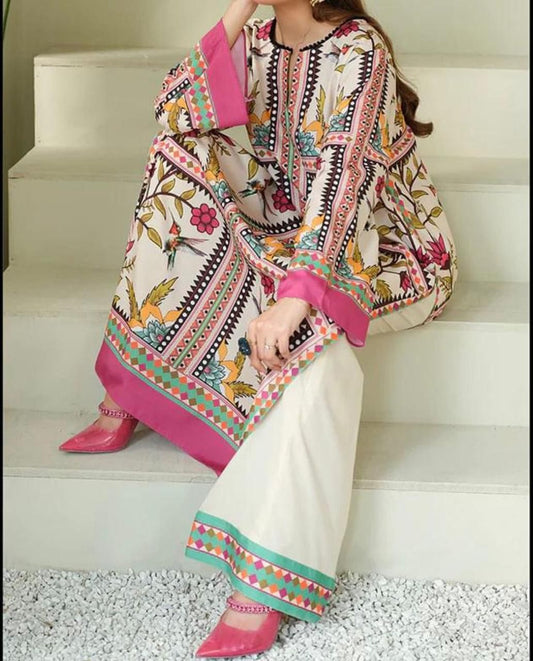 New Arrival | Tie & Dye Digital Printed 3PC Shamooz Silk Suit – VELNORA CLOTHING*B E*