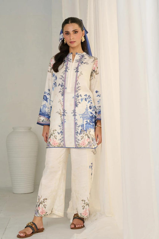 VELNORACLOTHING – Floral Digital Print 2PC Swiss Lawn Suit | Shirt & Trouser Set